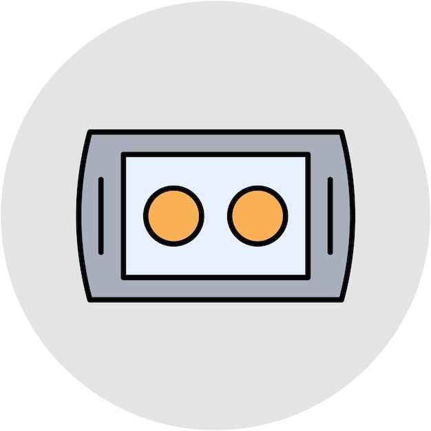 Estilo de ilustración vectorial de la bandeja de horneado