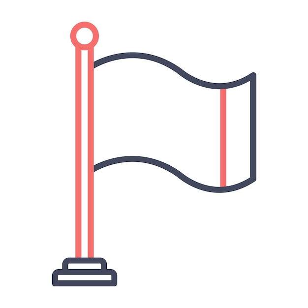 Estilo de ilustración vectorial de la bandera
