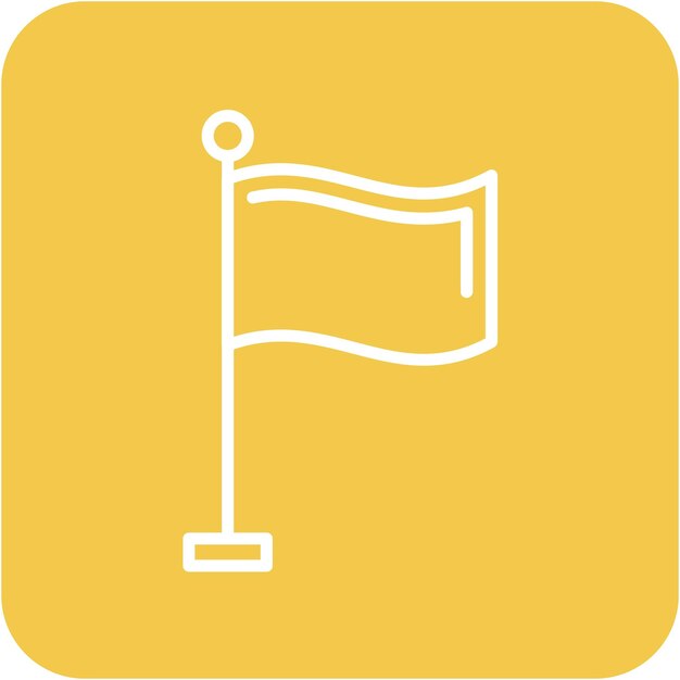 Estilo de ilustración vectorial de la bandera