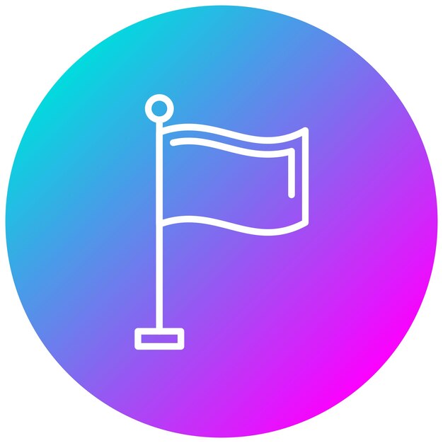 Estilo de ilustración vectorial de la bandera