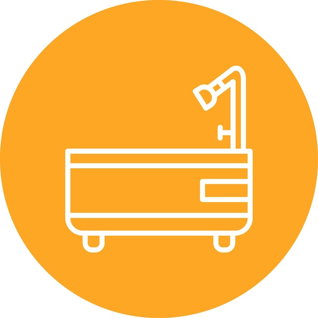 Estilo de ilustración vectorial de la bañera