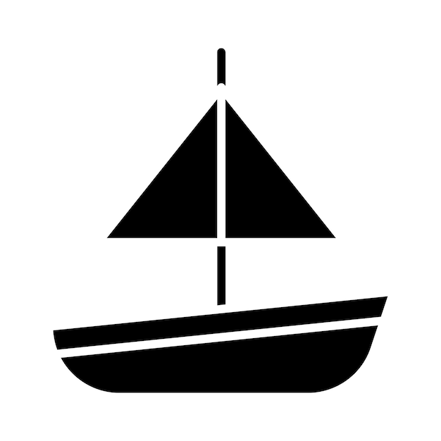 Estilo de ilustración vectorial del barco