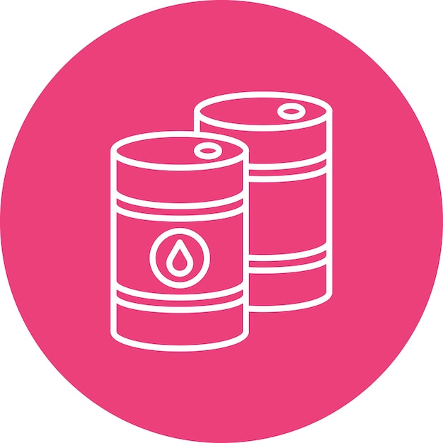 Estilo de ilustración vectorial de barriles