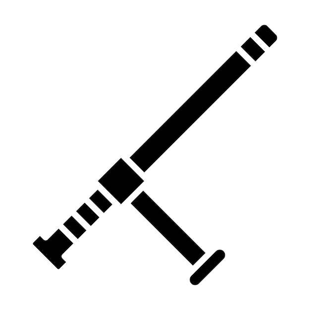 Estilo de ilustración vectorial del bastón