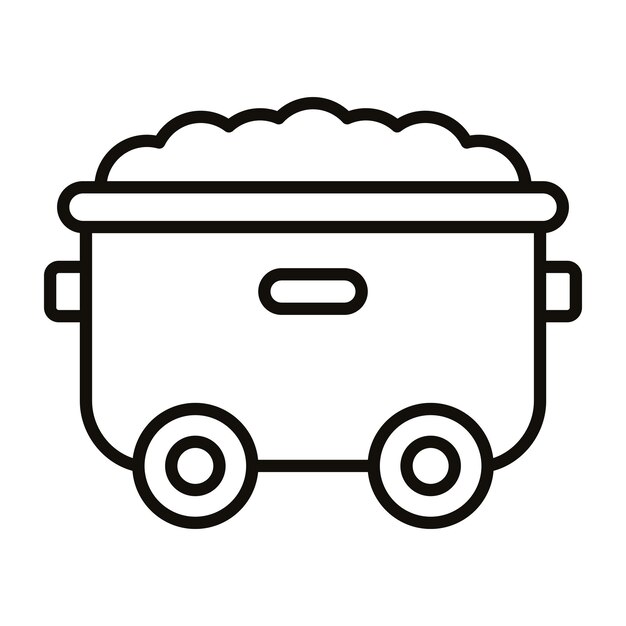 Estilo de ilustración vectorial de la basura