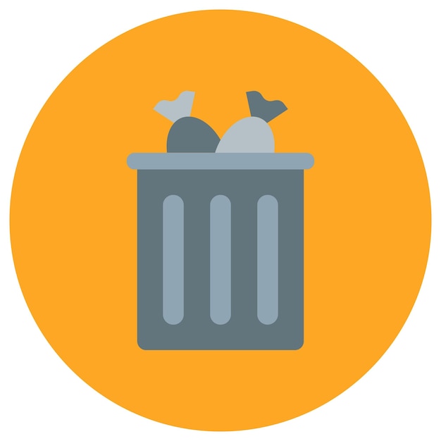 Estilo de ilustración vectorial de basura