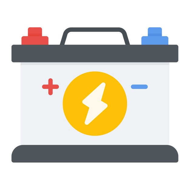 Estilo de ilustración vectorial de la batería