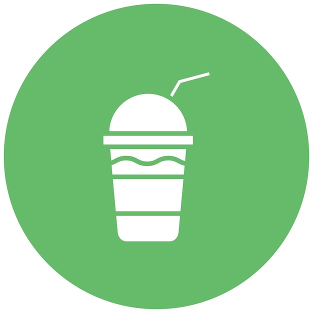 Estilo de la ilustración vectorial del batido