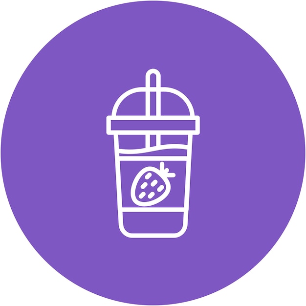 Estilo de ilustración vectorial de batidos