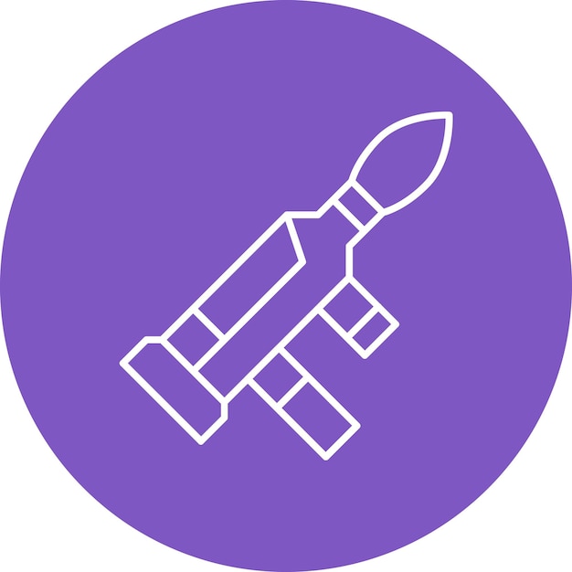 Estilo de ilustración vectorial de Bazooka