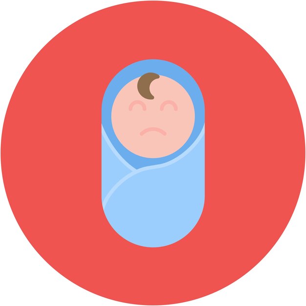 Estilo de ilustración vectorial para bebés triste