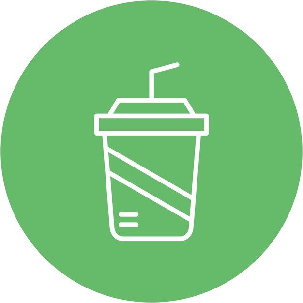 Estilo de ilustración vectorial de bebidas gaseosas