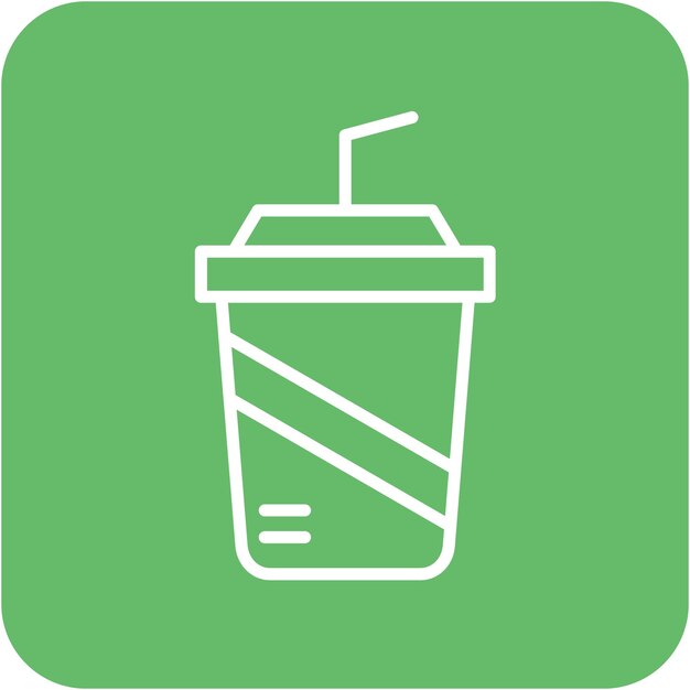 Estilo de ilustración vectorial de bebidas gaseosas