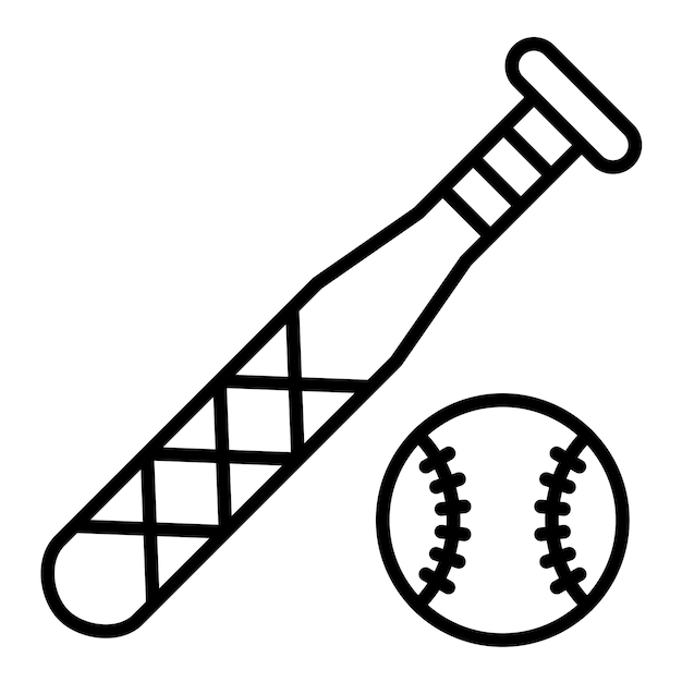 Estilo de ilustración vectorial de béisbol