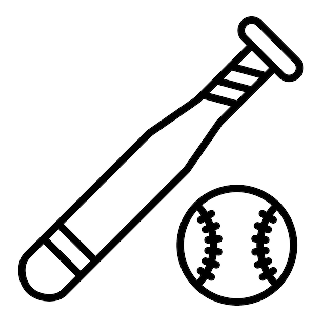 Estilo de ilustración vectorial de béisbol