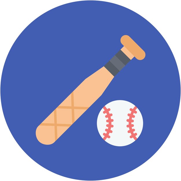 Estilo de ilustración vectorial de béisbol