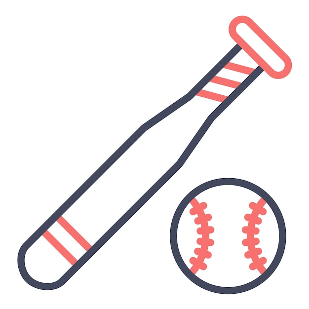 Estilo de ilustración vectorial de béisbol