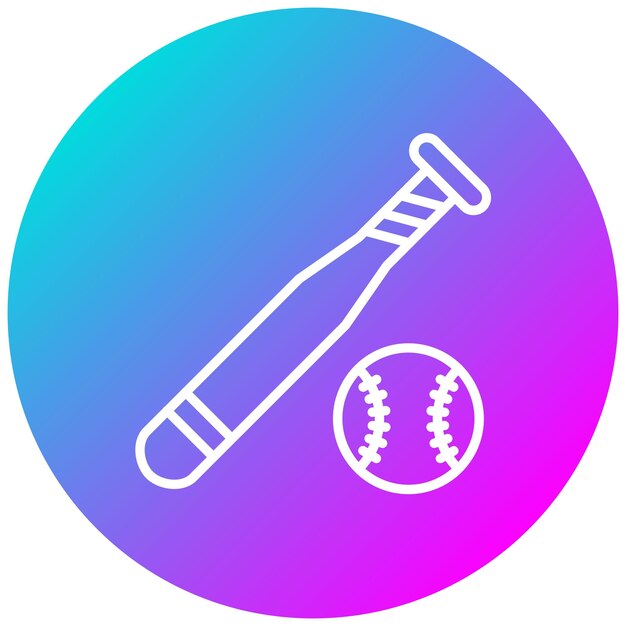 Estilo de ilustración vectorial de béisbol