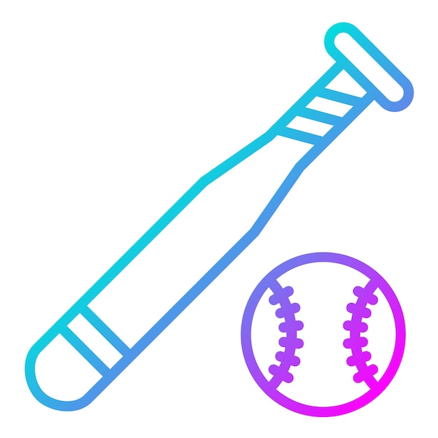 Estilo de ilustración vectorial de béisbol