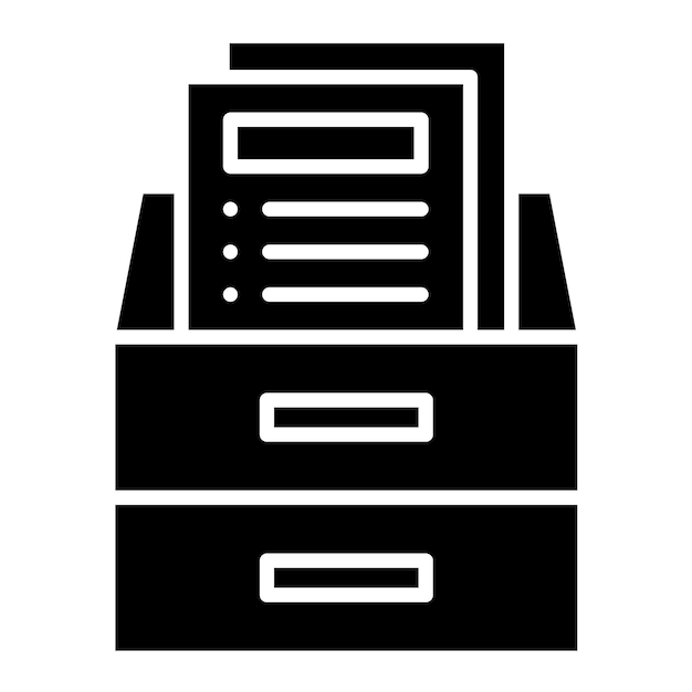 Estilo de ilustración vectorial de la biblioteca de bases de datos