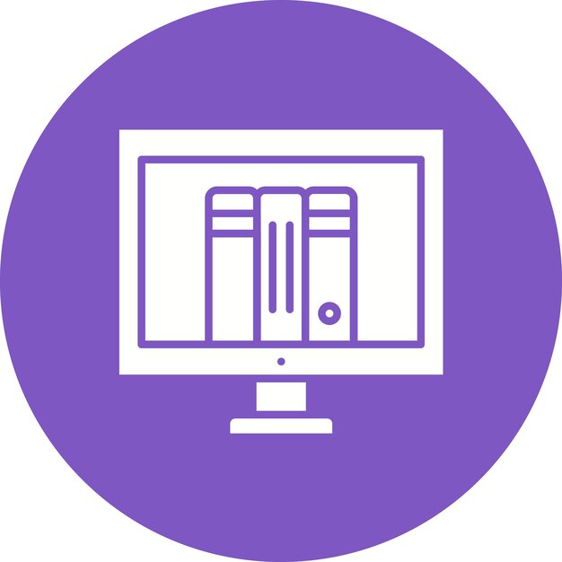 Estilo de ilustración vectorial de la biblioteca en línea