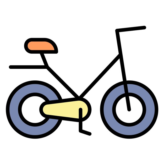 Estilo de ilustración vectorial de la bicicleta de primavera