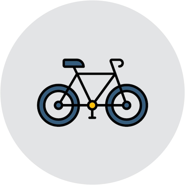 Estilo de ilustración vectorial de bicicletas
