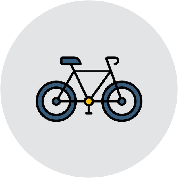 Vector estilo de ilustración vectorial de bicicletas