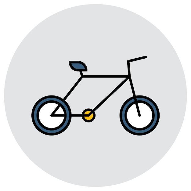 Estilo de ilustración vectorial de bicicletas