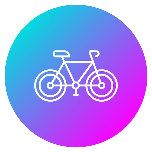 Estilo de ilustración vectorial de bicicletas