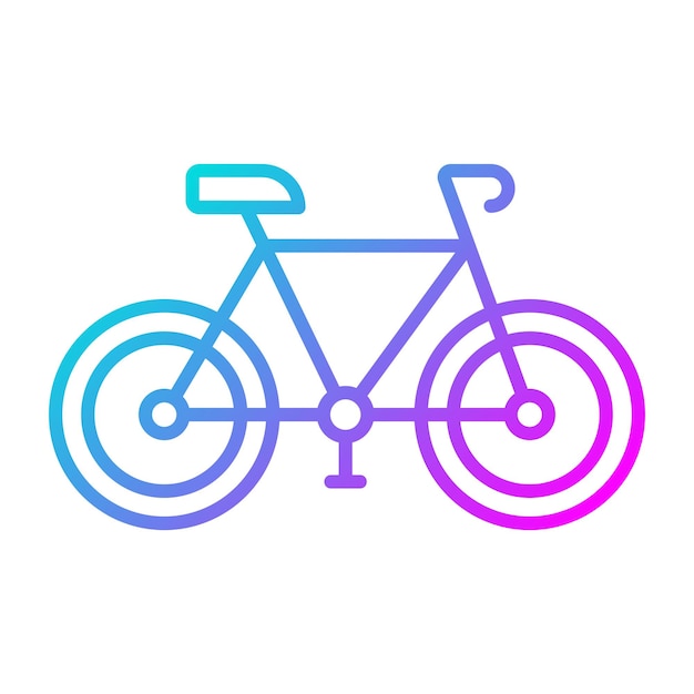 Estilo de ilustración vectorial de bicicletas