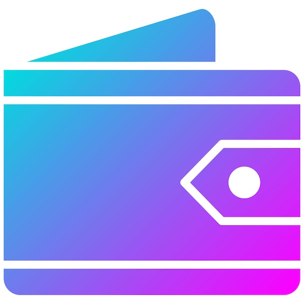 Estilo de ilustración vectorial de la billetera