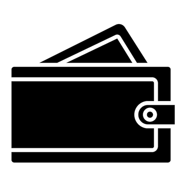 Estilo de ilustración vectorial de la billetera