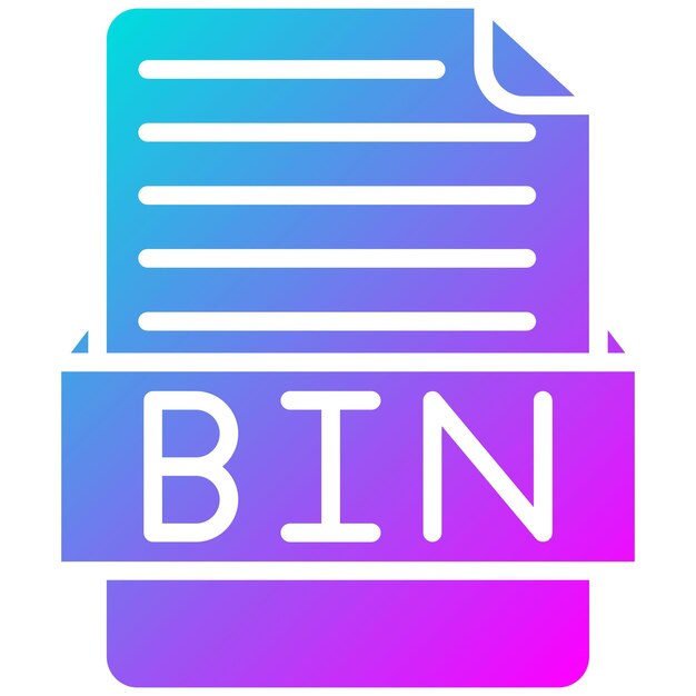 Estilo de ilustración vectorial BIN