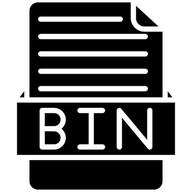 Estilo de ilustración vectorial BIN
