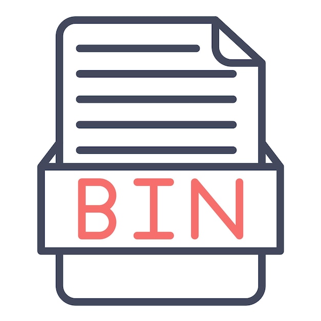 Estilo de ilustración vectorial BIN