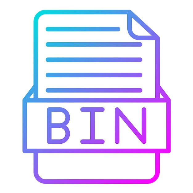 Estilo de ilustración vectorial BIN