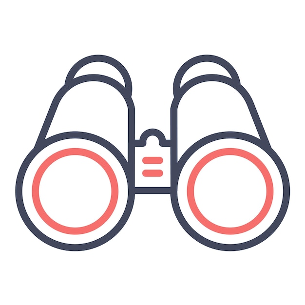 Estilo de ilustración vectorial binocular