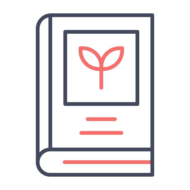Estilo de ilustración vectorial de la biología de libros