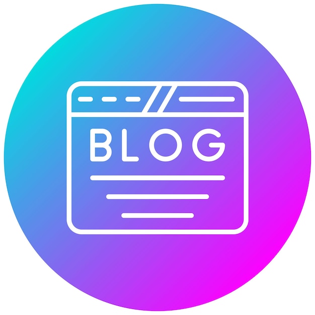 Estilo de ilustración vectorial del blog