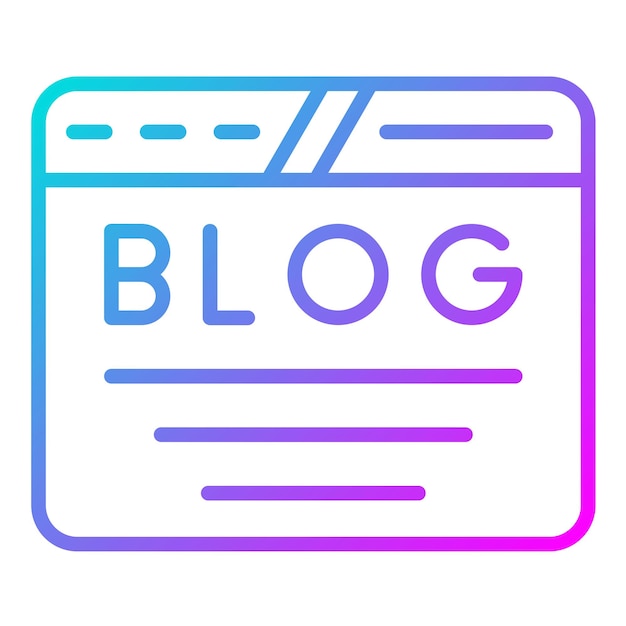 Estilo de ilustración vectorial del blog