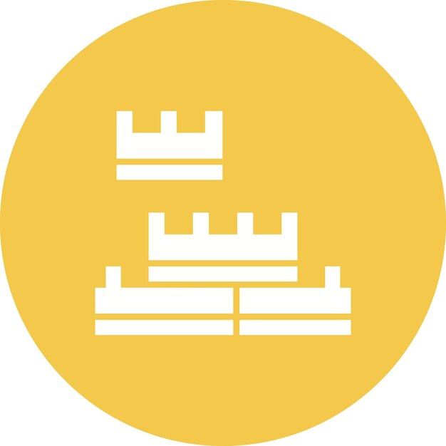 Estilo de la ilustración vectorial de los bloques