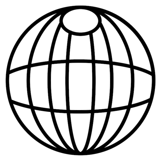 Estilo de ilustración vectorial de la bola