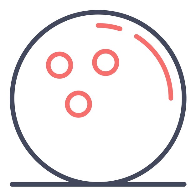 Estilo de ilustración vectorial de la bola
