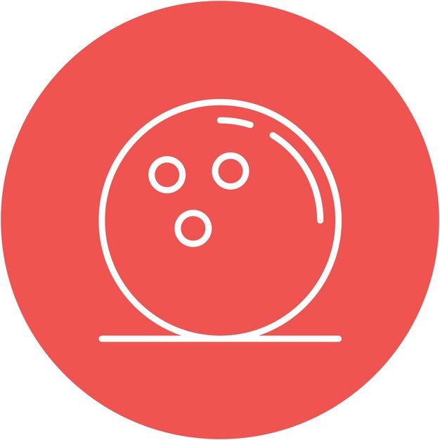 Estilo de ilustración vectorial de la bola