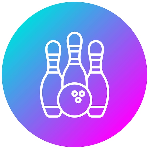 Estilo de ilustración vectorial de bolos