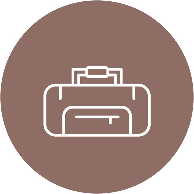 Estilo de ilustración vectorial de la bolsa deportiva
