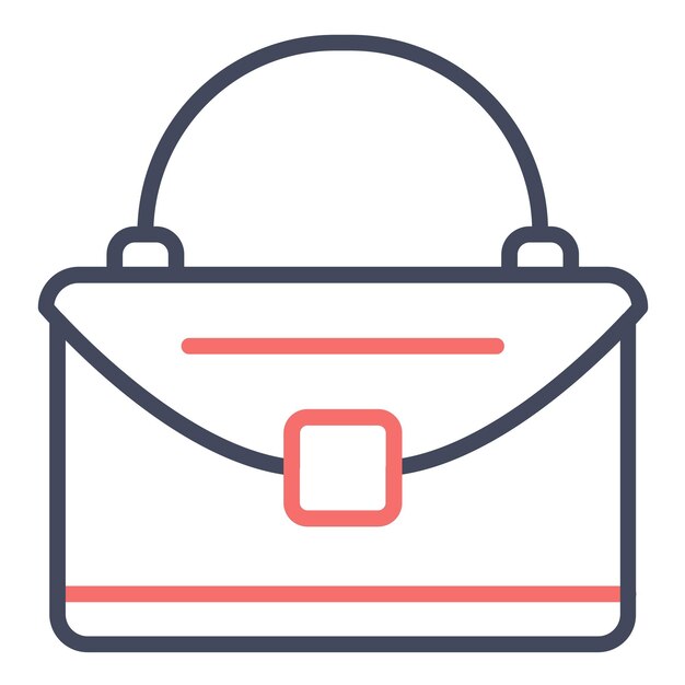 Estilo de ilustración vectorial de la bolsa de mano