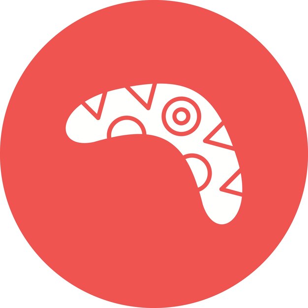 Estilo de la ilustración vectorial de Boomerang