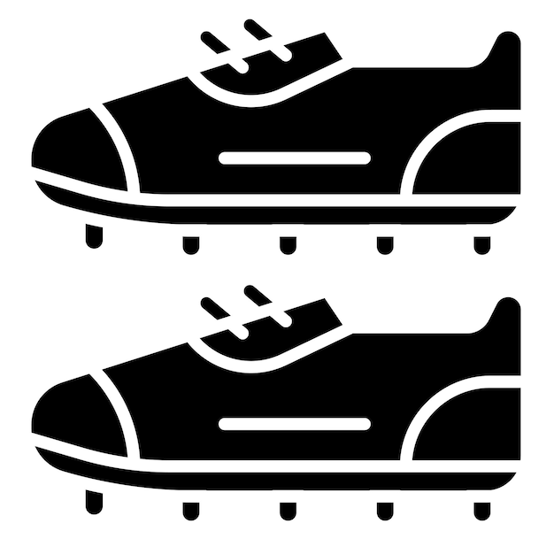 Estilo de ilustración vectorial de botas de fútbol